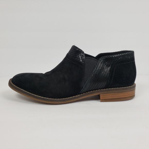Collection By Clarks Camzin Mix Womens Size 9.5 Black Suede Bootie Shoes - Picture 3 of 11